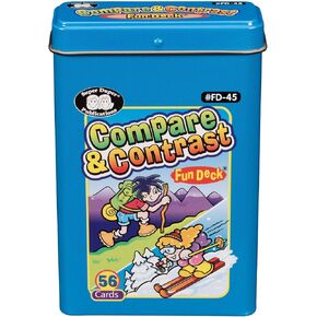 Super Duper Publications | Compare and Contrast Fun Deck | Language Development and Reasoning Skills Flash Cards | Educational Learning Materials for Children