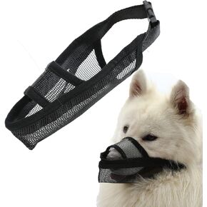Dog Muzzle Anti Biting Barking - Soft Air Mesh Breathable and Drinkable，Adjustable Loop Pet Muzzle for Small Medium Large Dogs(XL)