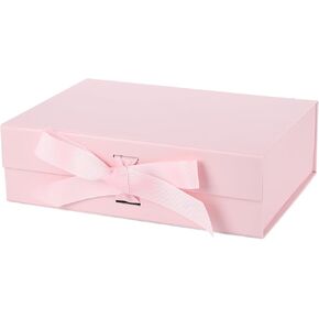 Gift Box with Lids 10.5x7.5x3.5 Inches Magnetic Gift Box with Lid and Ribbon for Presents,for Christms,Mother's Day, Birthdays, Bridal Gifts,Weddings wraps gifts