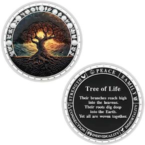 Tree of Life Challenge Coin Decor Decord Collection Collection Collection Collection Gift (Swyvery)