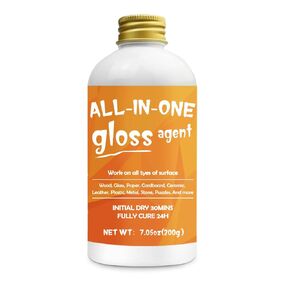 Sealer, Decoupage Glue & Gloss Finish, All-in-One Clear Craft Glue, Perfect for Indoor and Outdoor DIY Crafts and Art Projects, with Quick Dry & Cure Time (Gloss)