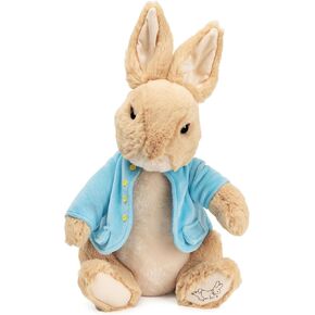 GUND Beatrix Potter Classic Peter Rabbit in Blue Coat Deluxe Soft Plush Stuffed Animal Bunny, Brown, 11"