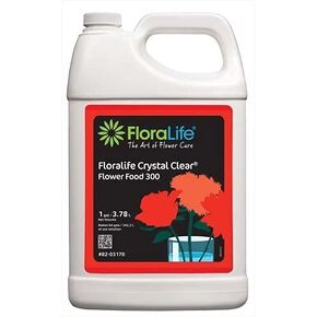 Floralife Crystal Clear Flower Food 300 Liquid, 1 Gallon/3.78L Y