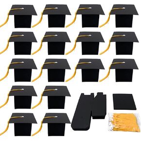 Suponey Graduation Favor Boxes - 30 Pcs Candy & Keepsake Boxes with Graduation Cap Decorations