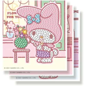Hello Kitty, My Melody & Kuromi DIY Diamond Painting Stickers Kit - Set of 3 - All Inclusive Set