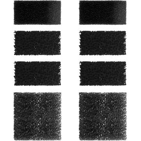 Replacement Sponge for Aquarium Filter(10-40Gal), Fish Tank Filter Replacement Parts, Including 3 x Fine Sponge & 3 x Coarse Sponge