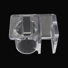 2pcs Aquarium Acrylic Holder Aperture 26mm Holder Hose Clamp Stainless Steel Inlet & Outlet Degreasing Film Plastic Aquarium Hose Holder for Pump Hoses