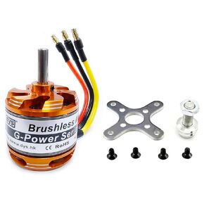 DYS D3536 910KV/1000KV/1250KV/1450KV 5.0mm Brushless Outrunner Motor 2-4S for Multicopter RC Aircraft Fixed-Wing UAV (D3536 910KV)