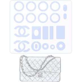 Hardware Protective Film, Compatible with Classical Flap(Medium/Small/Mini Square). Purse Hardware Sticker Transparent, Anti-Scratch, Clear