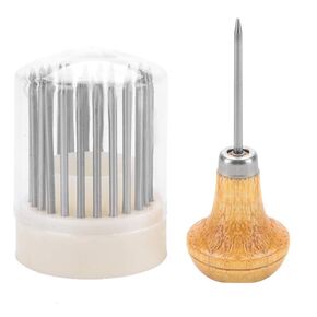 Joyzan Setting Beading Tools, Diamond Stone Beader Set Jewelry Making Crafting Graver Metal Bead Grain DIY Handmade Engraving Machine Professional Equipments Kit Working with Wooden Handle 23Pcs