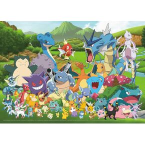 Buffalo Games - Silver Select - Pokemon - Favorites Group - 500 Piece Jigsaw Puzzle for Adults -Challenging Puzzle Perfect for Game Nights - Finished Size is 21.25 x 15.00