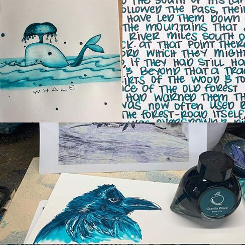 الحبر الفلكي الملون الفلكي المعبأ في موجة الجاذبية - مجموعة من 2 in Kuwait