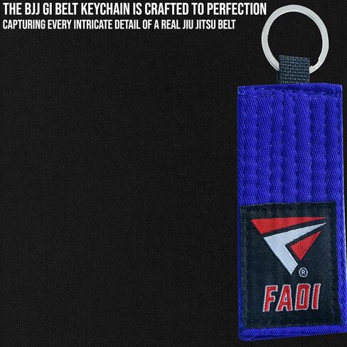 Premium Jiu Jitsu Belt Keychain - BJJ Gi Belt key Chain for Martial Arts Fans - Ideal for Collections & Gifts in Saudi Arabia