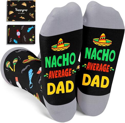 HAPPYPOP Funny Dad Socks Fathers Day Socks, Dad Birthday Gifts, Funny Gifts For Dad From Daughter Son, Father Gifts in Saudi Arabia