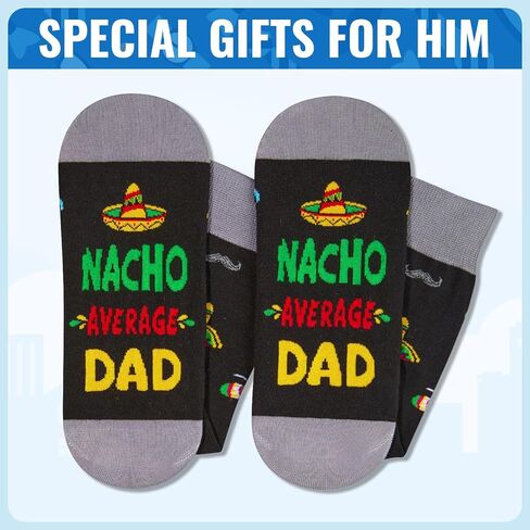 HAPPYPOP Funny Dad Socks Fathers Day Socks, Dad Birthday Gifts, Funny Gifts For Dad From Daughter Son, Father Gifts in Saudi Arabia