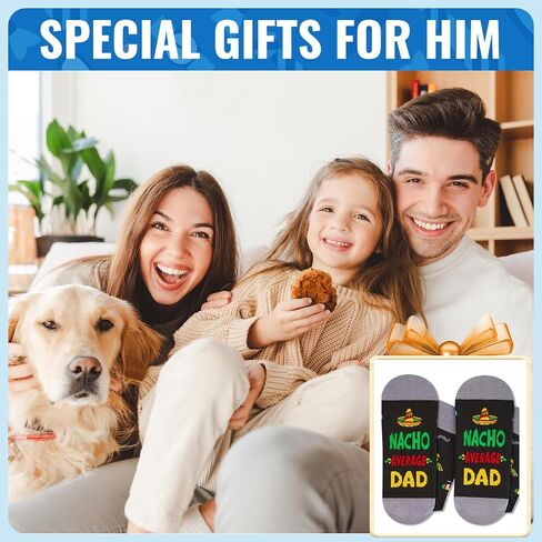 HAPPYPOP Funny Dad Socks Fathers Day Socks, Dad Birthday Gifts, Funny Gifts For Dad From Daughter Son, Father Gifts in Saudi Arabia