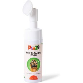 Protex Pawz No-Rinse Foaming Paw Playser للكلاب-ترطيب ، خالية من العطور مع فرشاة السيليكون
