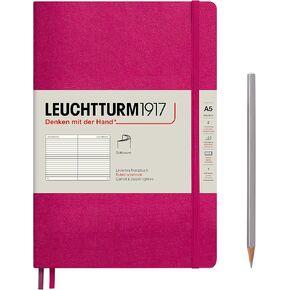 Leuchtturm1917 - دفتر Softcover Medium A5-123 صفحات مرقمة للكتابة والمجلة (تحكم Fox Red) in Kuwait