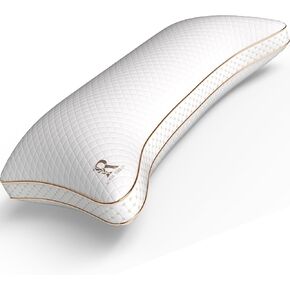 Royal Therapy Queen Memory Foam Pillow, Adjustable Shredded Odor-Free Pillow for Neck & Shoulder Pain Relief, Support for Back, Stomach, Side Sleepers, CertiPUR-US