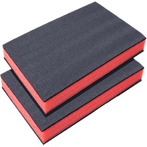 2 Pcs Cuttable Polyurethane Foam Sheets Customizable Foam Insert Craft Foam Pads 16x12x1.5 Inch Shadow Foam, Drawer Thick Tool Foam Liner Kit, Toolbox Storage