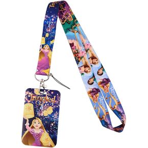 Cartoon Cute Anime Lanyard Keychain ، id Badges Lanyard ، Key Lanyard للحصول على بطاقة بطاقة الهوية ، حالة الهاتف الخلوي (2)