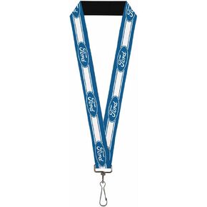 Lanyard Ford Oval 5 Stripe Blue White