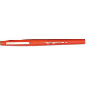 Paper Mate 8420152 Point Guard Flair Needle Tip Stick Pen, Red Ink, 0.7mm, Dozen