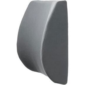 Secretary with Strap Lower Lumbar Back Support Pillow Cushion for Office Chair, Car, Truck, Wheelchair, Gaming Chair and Recliner for Pain Relief Made in USA.Gray