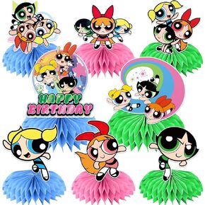 8Pcs Movie Girls Birthday Decorations Honeycomb Centerpieces, Movie Girls Birthday Party Decorations Centerpiece, Movie Girls Party Decorations for Table Decorations Party