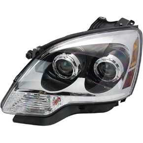 TRQ Left Headlight Assembly Drivers Side Compatible with 13-15 Honda Accord HO2502151
