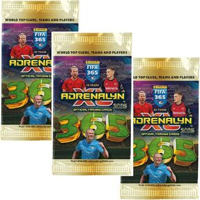 Panini Soccer Cards 2024-2025 Bundle – 3X Packs Adrenalyn XL World TOP Clubs,Team & Players Soccer Trading Cards | Panini Soccer Collectible Packs