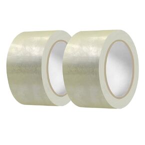 itechpanda 2 Rolls Clear Packing Tape, 2 Inch Wide x 55 Yd Per Roll for Heavy Duty Packaging Tape for Home Office Moving Boxes Shipping Office Shipping Packaging Sealing