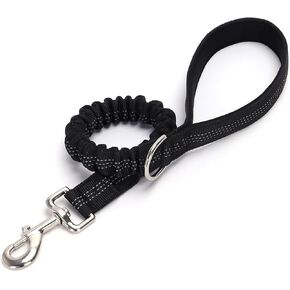 2FT Bungee Dog Leash, Highly Reflective Strong Nylon Traffic Leash for Large Medium Dogs Walking Training Controlling