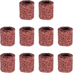 10PCS Ceramic Base for Aquarium Plant Cultivation 25mm OD Aquatic Plant Fixing Ring Gravity Ring Aquascape Planting Ring Decorative Ring for Aquarium Aquatic Plant Potting Fixing Anchor Ring
