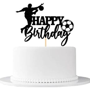 db11 Soccer Happy Birthday Cake Topper-Happy Birthday Cake Decoration-for Boy birthday Soccer Cake Party Decorations Soccer Party Supplies-Soccer Themed Birthday Party Cake Decoration