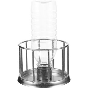 SUPVOX Tortoise Feeding Dish Reptile Water Dish Food Bowl Stainless Steel Feeder Pet Dispenser Bottle Food and Water Feeding Dish for Tortoises Lizards Turtles Chameleon