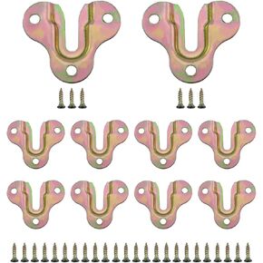 10PCS 50x43mm Zinc Yellow Butterfly Hanging Piece Iron Metal Mirror Picture Frame Hanger Furniture Connector Hook with Screw for Hanging Plaques Mirror Frame Picture Frame