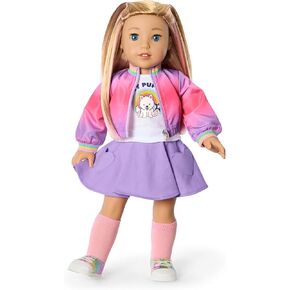 American Girl, Summer McKinny Girl of The Year 2025 Waggy Pup Tails Outfit for 18-inch Dolls, with a t-Shirt, Jacket, Skort, Socks, and Shoes, Ages 6+