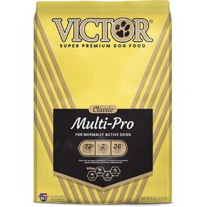 Victor Super Premium Dog Food – Multi-Pro Dry Dog Food – Gluten Free Dog Food with Beef, Chicken and Pork Protein for Normally Active Dogs – All Breeds and All Life Stages, 15 lb