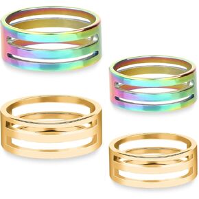 4 Pack Jump Ring Opener Tool, Jump Ring Opener Stainless Steel Circle Jump Ring Opening Closing Rings Tool, 2 Size Jump Ring Opening Closing Tool for Jewelry Making Suppliesfor Craft Jewelry Makers