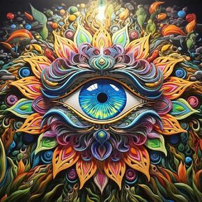 Acudotr Eye Diamond Painting Kits for Adults, 5D DIY Diamond Art Kits for Beginners, Full Drill Diamond Painting Kits for Home Wall Decor, 12x12 Inch