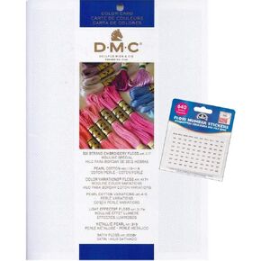 DMC Color Card and Floss Stickers Bundle