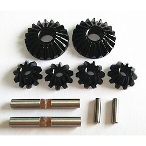 Harden Steel Differential Gears with Pins - 6pcs Set Black for 1/10 Losi Rock Rey LOS232004