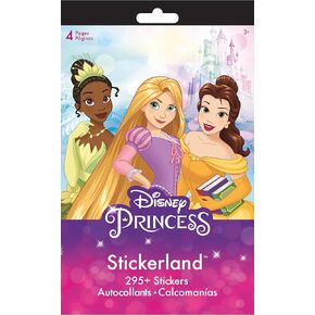 Disney Princess - ملصقات ملصقات - ملصقات 4 صفحات لوحة ملصقات - 4 صفحات