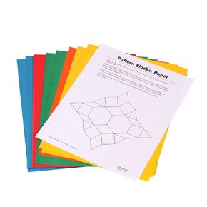 hand2mind ETA Paper Pattern Blocks, Set of 25