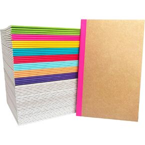 32 Packs Colorful Blank Journal Notebooks for Kids to Write Stories, 8.5x5.5 Inch Unlines Blank Mini Journals Bulk for Students School to Create Own Stories or Make Own Books, Small No Lines Blank Writing Journals for Kids
