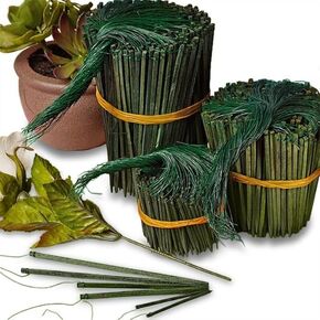 Yellow Brick Road 2 1/2" Green Wired Florist Picks -1 Bundle - 500pack- Flower Arrangements- 1 Pack