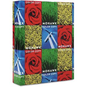 Mohawk 54301 Copier 100 ٪ ورقة معاد تدويرها ، 94 سطوع ، 28 رطل 8-1/2x11 ، الكمبيوتر الأبيض ، 500 ورقة