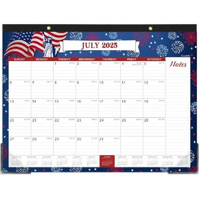 2025-2026 Desk Calendar - Large Desk Calendar 2025-2026, 22" x 17", Jul. 2025 - Dec. 2026, 18 Months Planning, Large Ruled Blocks, Tear Off Design, 2 Corner Protectors & 2 Hanging Hooks