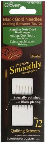Black Gold Quilting Betweens Needles-Size 12 6/Pkg in Saudi Arabia